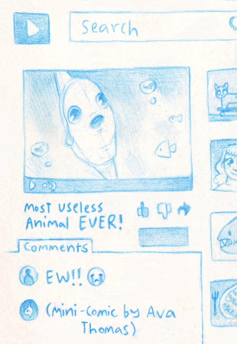 Most Useless Animal EVER!- Ocean Sunfish Fan-Zine Cover