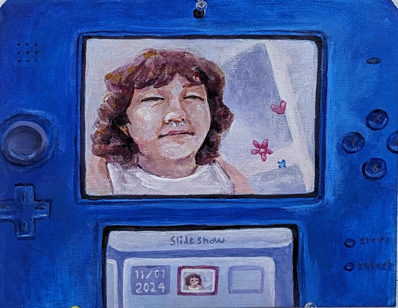 2024- Me on the DS (Acrylic)